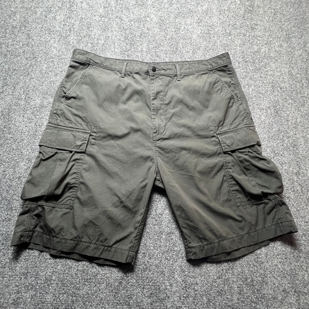 Levis Mens Cargo Shorts W42 Dark Olive Green Utility Cotton Twill 23251-0060